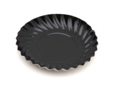Assiette noir carton &Oslash;88 mm (100 pi&egrave;ces)