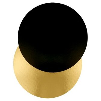 Goud/zwart rondel &Oslash;19 cm