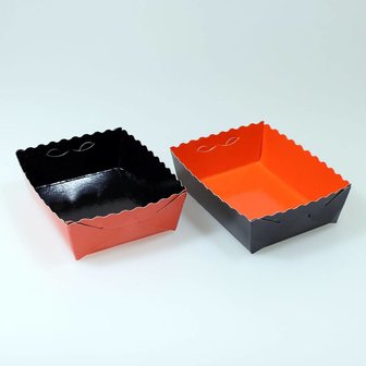 Corbeille double face Orange / Noir